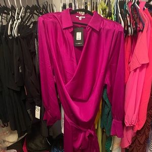 Magenta Mini Dress from Fashion Nova for sale (Never Worn)